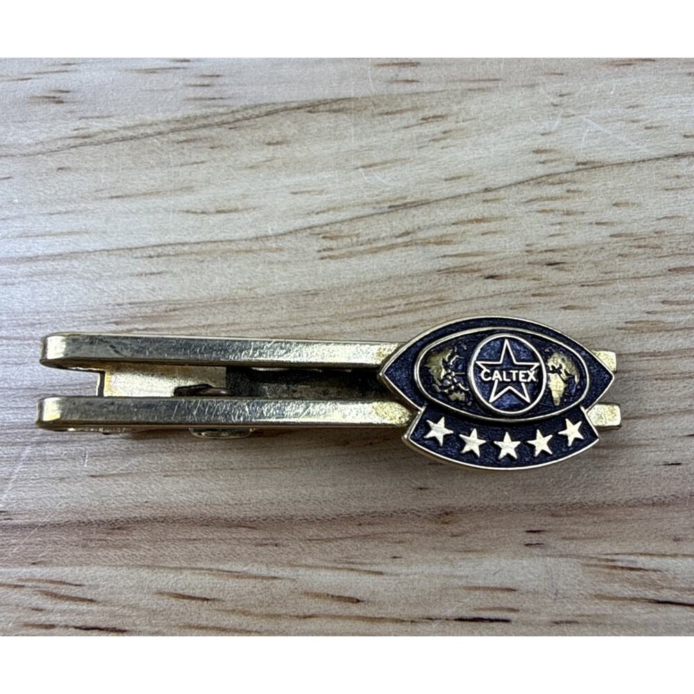 Rare Vintage Caltex Texaco Tie Bar Clip 12K GF Service Award